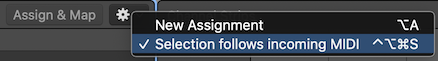 Selection Follows Incoming MIDI