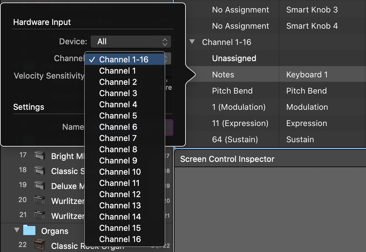 omnisphere instrument only playing midi channel 1