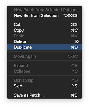 Patch Duplicate