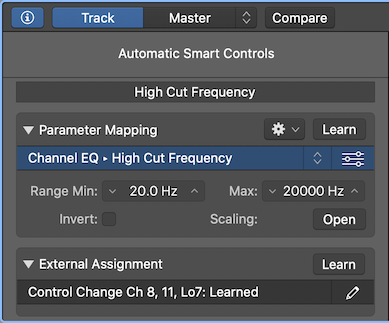 Smart Controls - single mapping